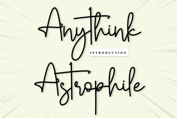 Anythink Astrophile: A Handwritten Font for Authentic Design