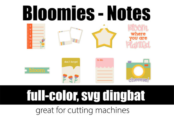 Bloomies Notes: A Full-Color Font for Creative Projects