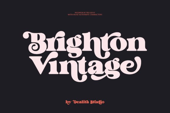 Brighton Vintage: A Retro Serif with Bold, Groovy Character
