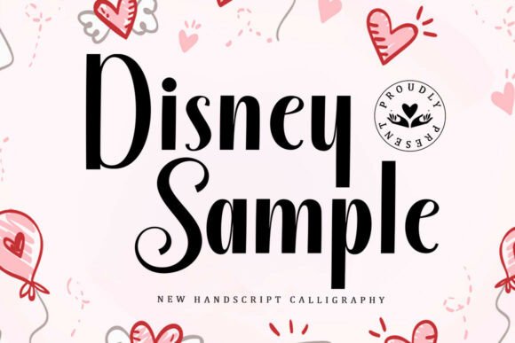 Disney Sample: A Script Font for Elegant Design
