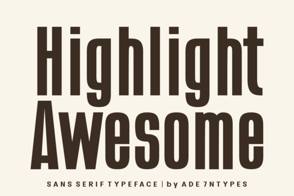 Highlight Awesome: Your Modern Sans Serif for Bold Design