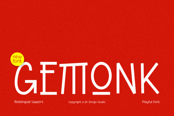 Inject Raw Creative Energy with the Gemonk Display Font