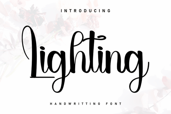 Lighting: A Handwritten Font That Dances with Charm