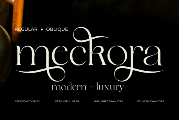 Meckora: The Serif Font Blending Classic Grace with Modern Style