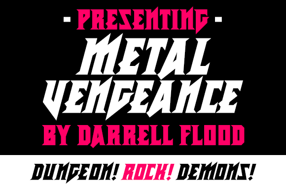 Metal Vengeance: The Hard-Edged Heavy Metal Display Font