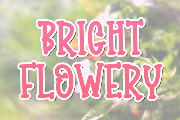 Modern Elegance in Motion: The Bright Flowery Script