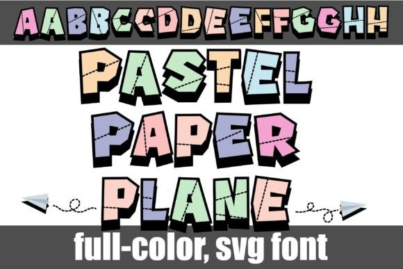 Paper Plane Pastel: A Creative Font for Playful Design