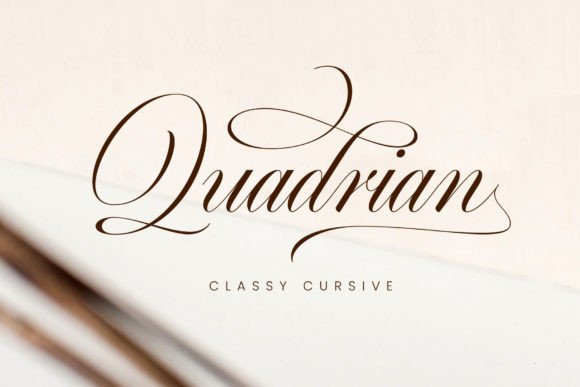 Quadrian: A Modern Calligraphy Font for Elegant Projects