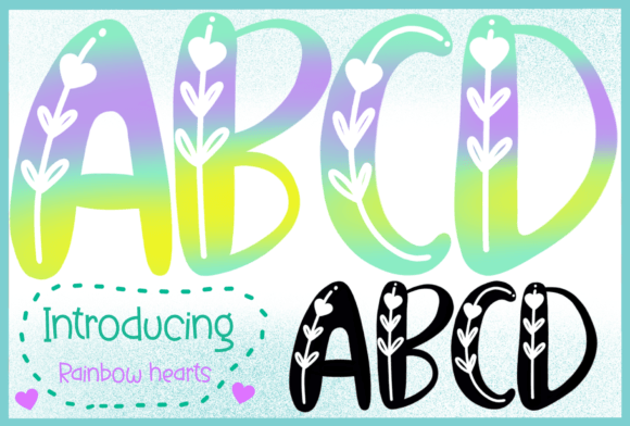 Rainbow Hearts: Infusing Joy into Your Creative Projects
