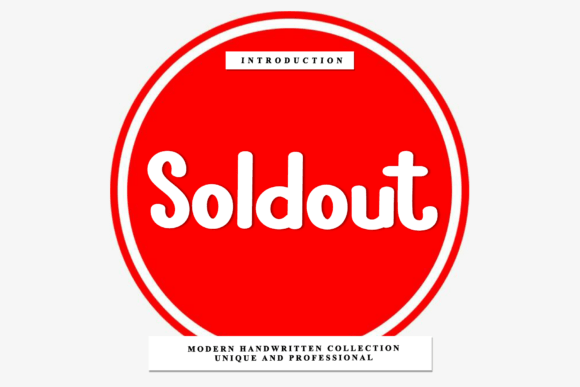 Soldout: The Script Font That Feels Like a Handwritten Note